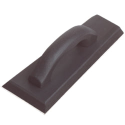 SuperiorBilt Offset Gum Grout Float 12" Rubber-Faced, Plastic Handle & Back, for Hard-to-Reach Areas
