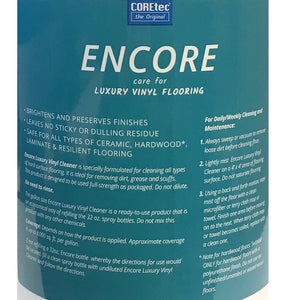COREtec ENCORE Floor Cleaner for Luxury Vinyl Flooring - 1 Gallon