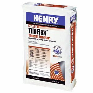 Henry, W.W. Co. H 425 12260 TileFlex Thinset Mortar Gray 40 Lbs