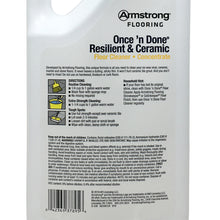 Armstrong Once'n Done Resilient & Ceramic Floor Cleaner Concentrate 32 Fl Oz No-Rinse No-Wax New Package