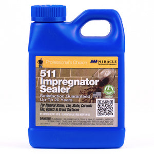 Miracle Sealants 511 PT SG Impregnator Sealer for Stone, Tile, Slate, Ceramic, Quartz 16 oz Pint