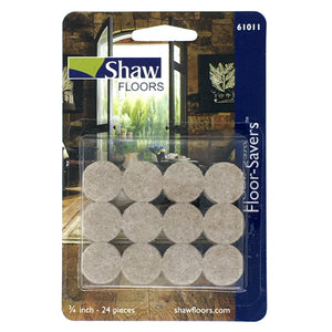 Shaw 3/4" Beige Peel Back Floor Saver Pads 24 Units