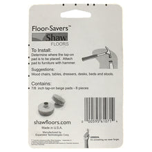 Shaw Tap-on Slider Felt Chair Pads 8 Pack of 7/8" Heavy Duty Furniture Sliders