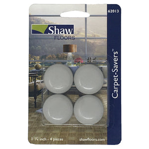 Shaw 1.25" Cream Peel Back Felt Carpet Saver Pads 4 Units