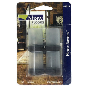 Shaw 1" Clear/Brown Sleeve Over Furniture Leg Floor Savers 4 Units