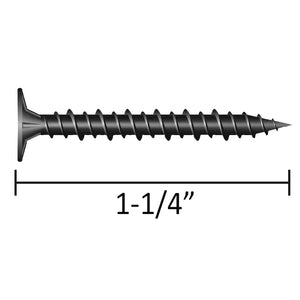 SuperiorBilt Backerboard Phillips Screws 1-1/4" For Underlayment and Cement Backboard (200 pcs)