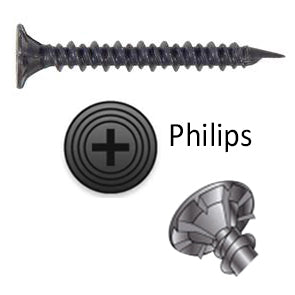 SuperiorBilt Backerboard Phillips Screws 1-1/4" For Underlayment and Cement Backboard (200 pcs)