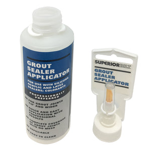 SuperiorBilt 85-061 Grout Sealer Plastic Bottle Brush Applicator Only Empty Bottle Refillable