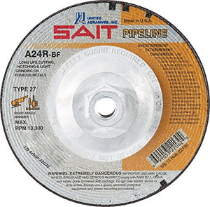 Sait 22062 9" x 1/8" x 5/8-11 Pipeline Cutting/Grinding Wheel