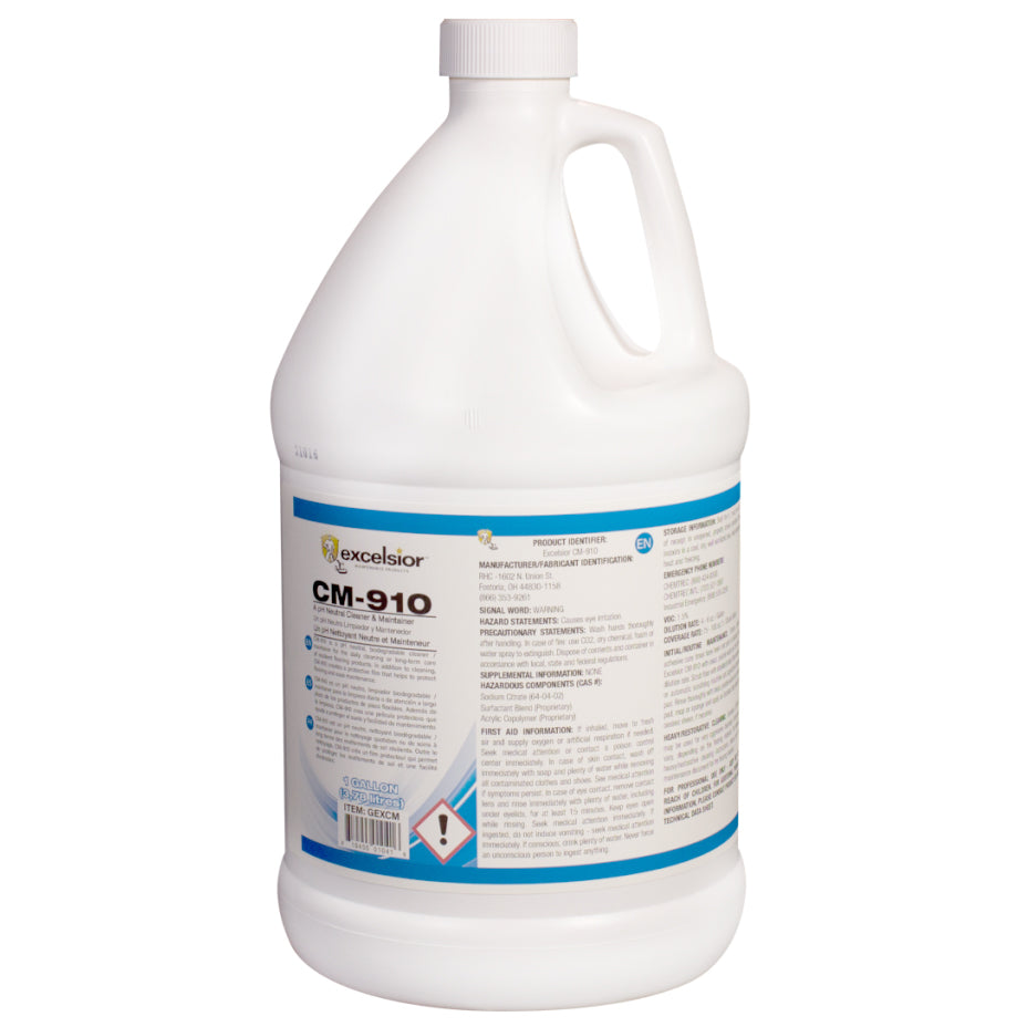 Excelsior CM-910 Cleaner / Maintainer 1 Gallon (3,78 Litres) – Carpets ...