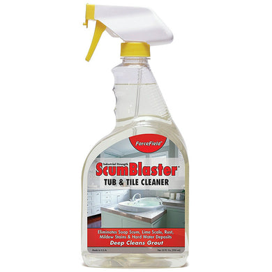 ForceField ScumBlaster Tub and Tile Cleaner Industrial Strength Ready To Use Deep Cleans Grout 32 oz