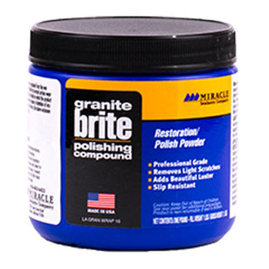 Miracle Sealants GRA/BRI 1 LB Granite Brite Non-Wax Polishing Compound, 1 Pound