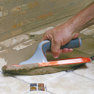 SuperiorBilt Solid Polyproxylene Ergonomic Offset Handle Grout Float Soft and Sharp Edge