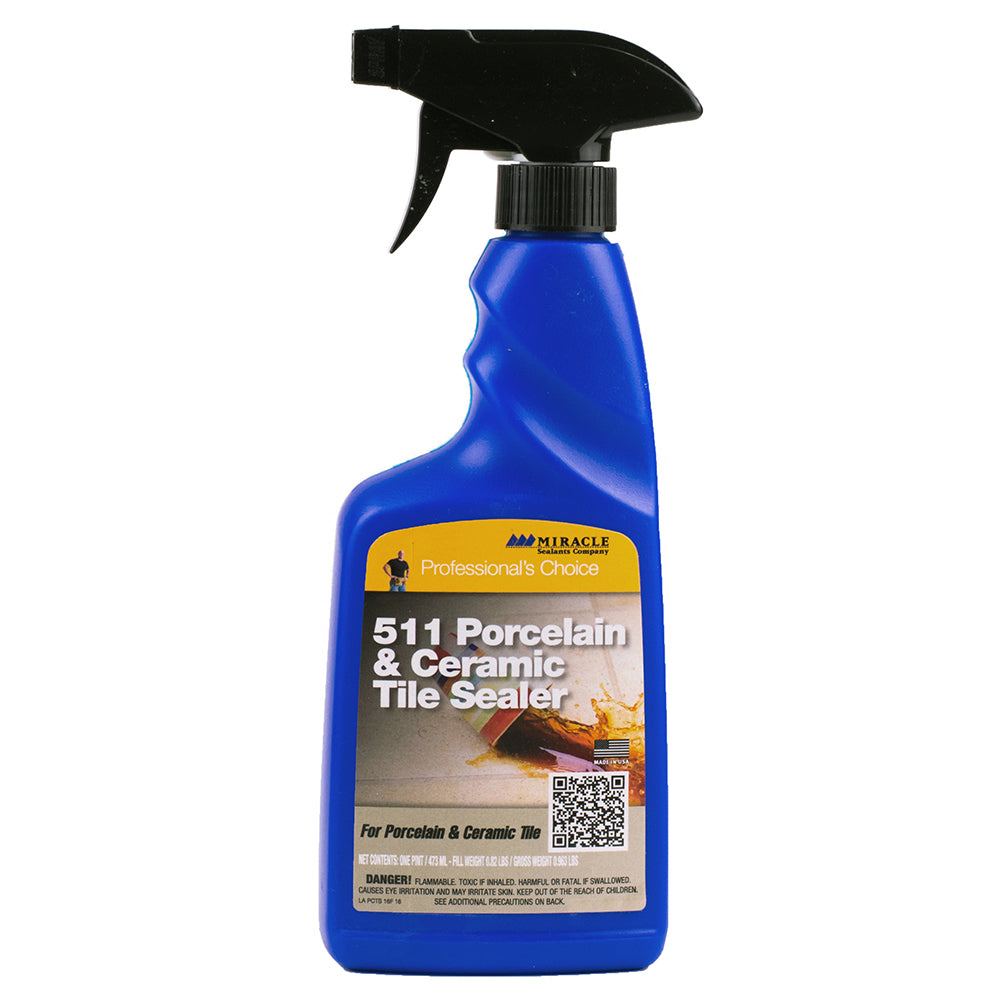 Miracle Sealant 511 Porcelain & Ceramic Tile Sealer  16 oz. Spray Single