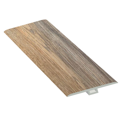 Resolve Floor TM-TC114 SPC Rigid Core 8 Ft Long T-Molding (2400 x 45 x 9mm) Thunder