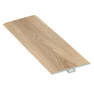 Resolve Floor TM-TC169 SPC Rigid Core 8 Ft Long T-Molding (2400 x 45 x 9mm) Winter Wheat