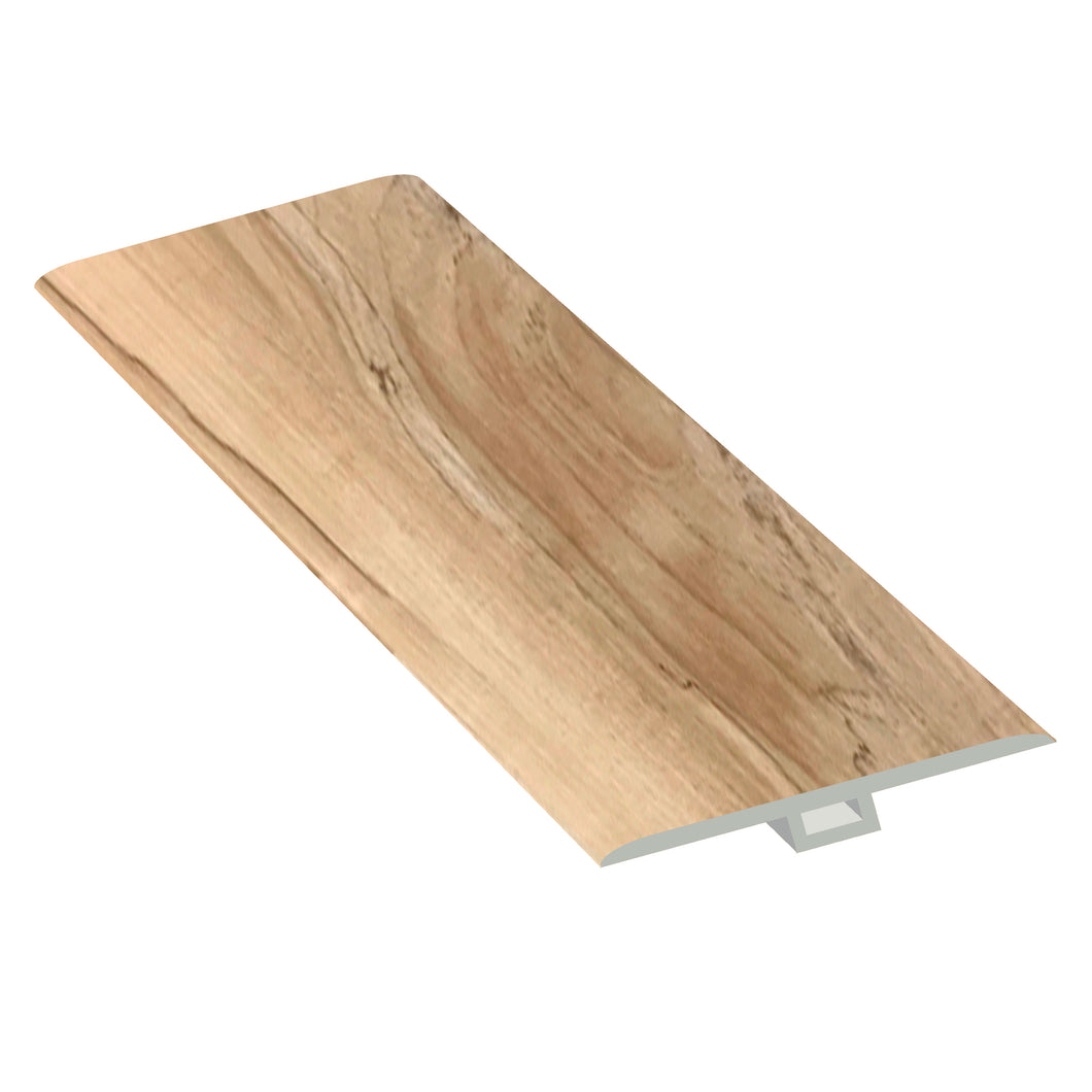 Resolve Floor TM-TC472 SPC Rigid Core 8 Ft Long T-Molding (2400 x 45 x 9mm) Enchanting Maple