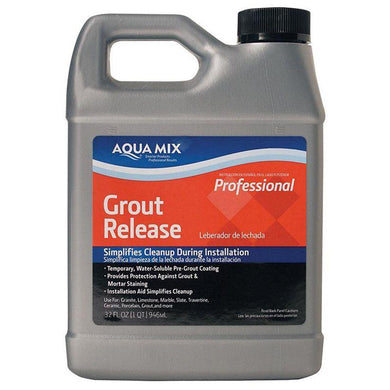 Aqua Mix Professional Grout Release Simplifies Cleanup During Installation Quart 32 oz