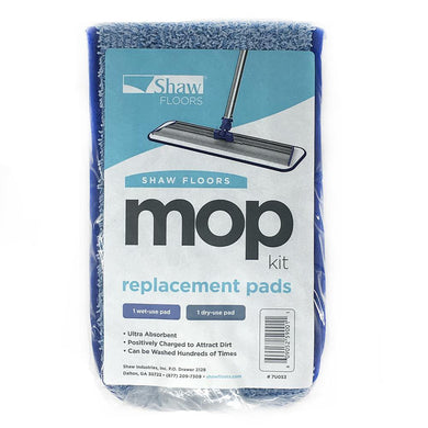 Shaw Floors Vibrant Microfiber Mop Replacement Pads 1 Wet / 1 Dry