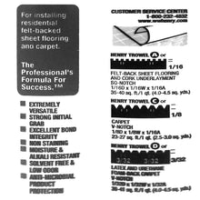 Henry, W.W. Co. H 356 MultiPro 12072 Premium Multi Purpose Flooring Adhesive Quart 32oz - Carpets & More Direct