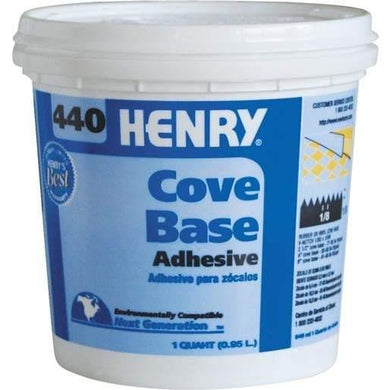 Henry, W.W. Co. H 440 12109 Cove Base Adhesive Quart 32oz