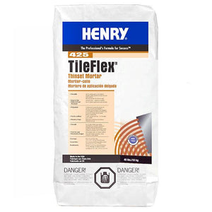 Henry, W.W. Co. H 425 12260 TileFlex Thinset Mortar Gray 40 Lbs