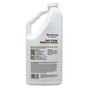 Armstrong Once'n Done Resilient & Ceramic Floor Cleaner Concentrate 32 Fl Oz No-Rinse No-Wax New Package - Carpets & More Direct