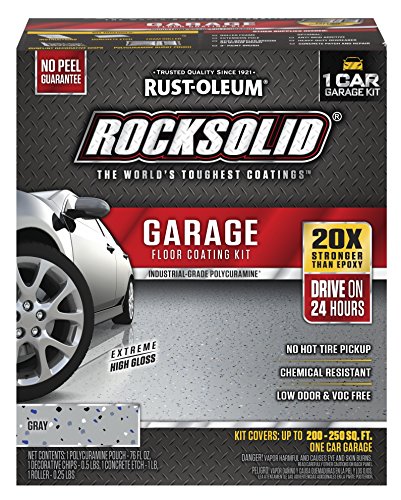 Rust-Oleum 60003 RockSolid Car Garage Floor Coating Kit Gray