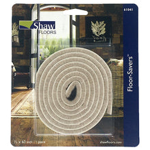 Shaw 0.5" x 60" Beige Peel Back Felt Floor Saver Strip Pad