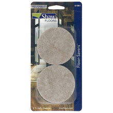 Shaw 2.75" Cream/Brown Place and Slide Floor Saver Pads 4 Units