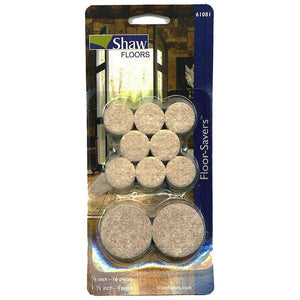 Shaw Table and Chair Pack Beige Floor Saver Peel Back 7/8"(16pcs) 1-1/2"(4pcs)