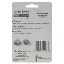 Shaw 1.25" Cream Peel Back Felt Carpet Saver Pads 4 Units