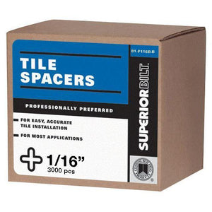 SuperiorBilt ProBilt Series Plus/Cross '+' Shape Tile Spacer - Carpets & More Direct