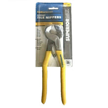 SuperiorBilt ProBilt Series Tile Nippers with Offset Tipped Carbide Jaws 8" V-Spring and Vinyl Grip