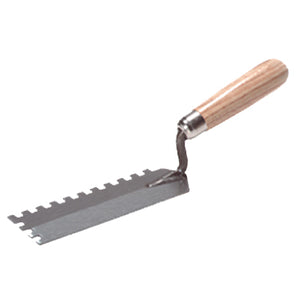 SuperiorBilt Margin Square Notch Trowel 2" x 6" For Patches Hard to Reach Spreads Thin-Set on V-Cap