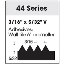 SuperiorBilt ProBilt 44 Series 85-44G 11" Professional Trowel V Notch Size (3/16" x 5/32")
