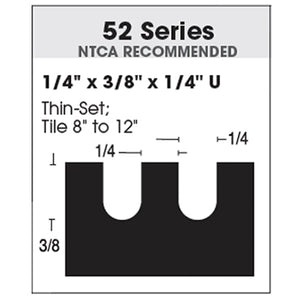 SuperiorBilt ProBilt 52 Series 85-52G 11" Professional Trowel U Notch Size (1/4" x 3/8" x 1/4")