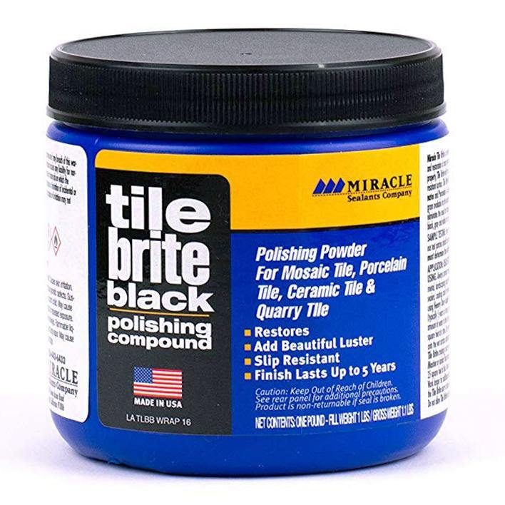 Miracle Sealants TIL/BRI Black Tile Brite Natural Abrasive Restorative Polishing Compound 1 Lb