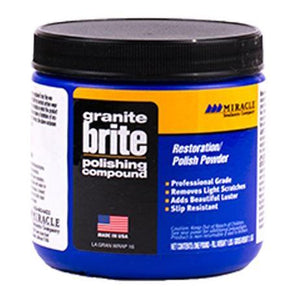 Miracle Sealants GRA/BRI 1 LB Granite Brite Non-Wax Polishing Compound, 1 Pound