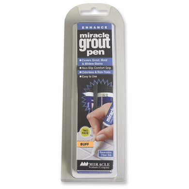 Miracle Grout Restorer Marker Pens Buff - Two Pack