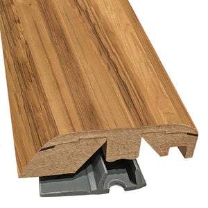 Quick-Step Performance Accessories 84.2" (2.15m) Multifunctional Molding in ColorSpiced Tea Maple 2-Strip U1908 Eligna, includes track and Incizo tool