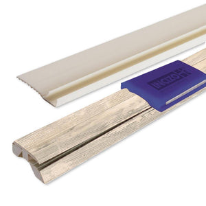 Quick-Step Performance Accessories 84.2" (2.15m) Laminate Multifunctional Molding Door & Threshold Profile in Color Antiqued Pine US3226 Elevae, includes track and Incizo tool - Carpets & More Direct