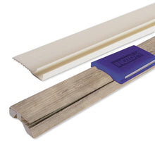 Quick-Step Performance Accessories 84.2" (2.15m) Laminate Multifunctional Molding Door & Threshold Profile in Color Silver Sands Chestnut US3531 Elevae, includes track and Incizo tool - Carpets & More Direct