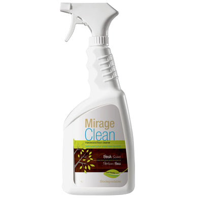 Mirage Clean Hardwood Floor Cleaner Eco-Friendly Fresh Scent Biodegradable Ready to Use Spray 34oz