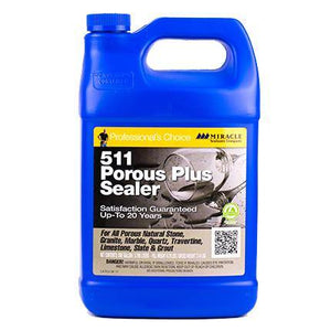 Miracle Sealants 511 Porous Plus Penetrating Sealer Resists Stains Professional Grade 1 Gallon - Carpets & More Direct