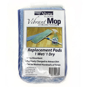 Shaw Vibrant Mop Kit (1 Mop Handle/Head + 2 Microfiber Pads) - Carpets & More Direct
